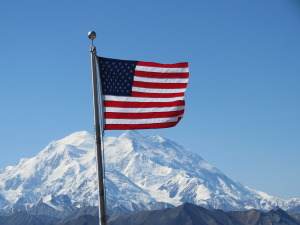 Our view of Mt. McKinley - August 2014