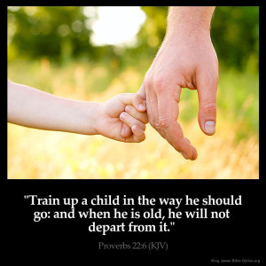 train a child